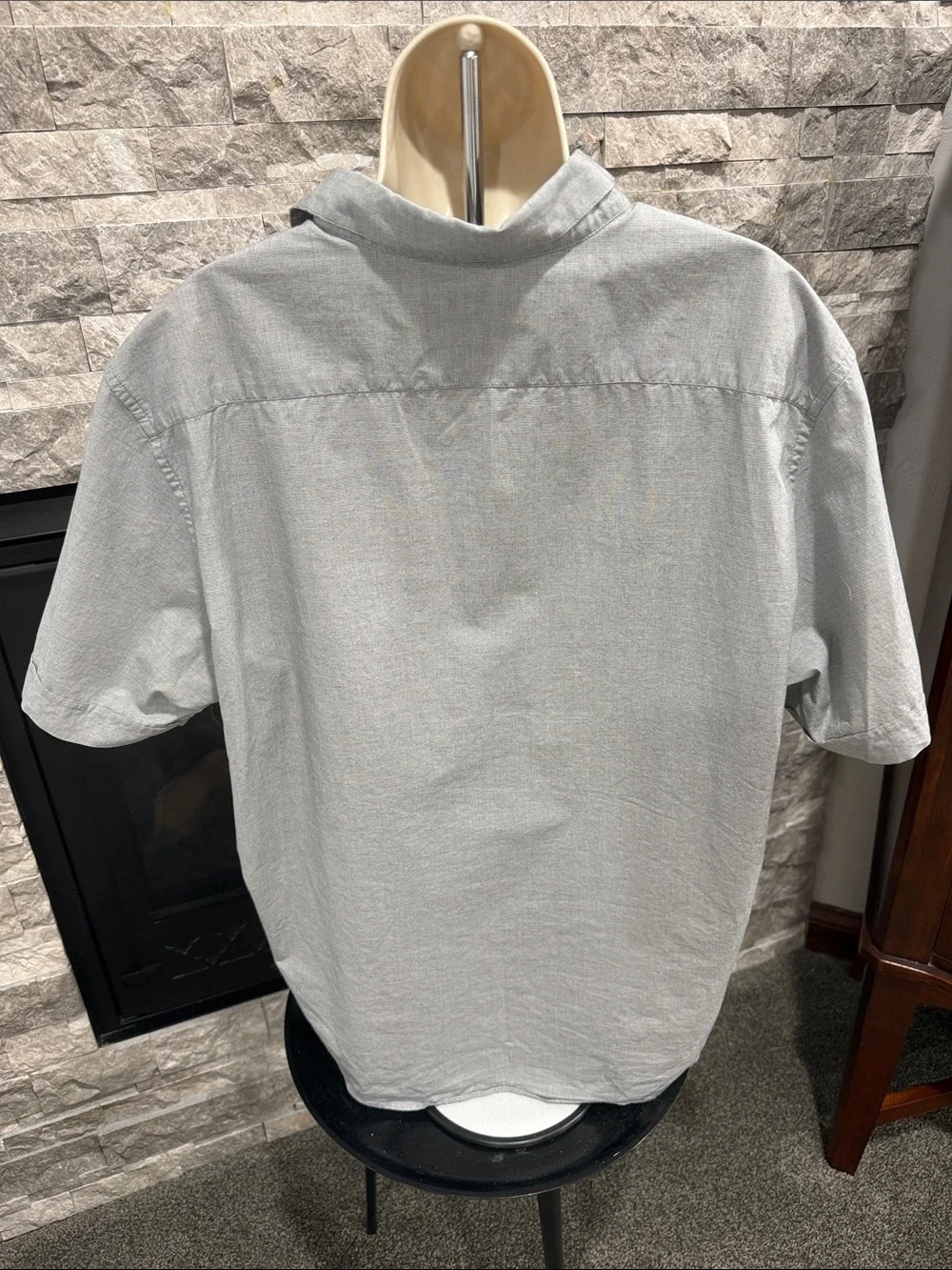 Banana Republic Men's Gray Button Down Shirt